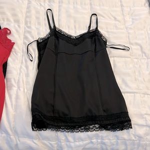 White House Black Market Black Lace Camisole